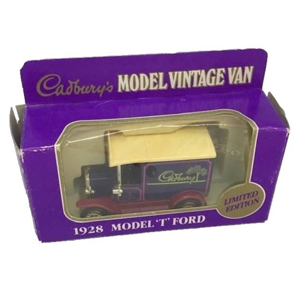Cadbury's Vintage Van Advertising 1928 Model "T" Ford Delivery Diecast Lledo